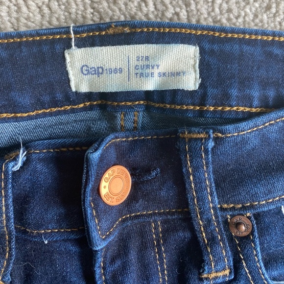 Gap Curvy True Skinny Cropped Cuffed Bottoms - Picture 3 of 4